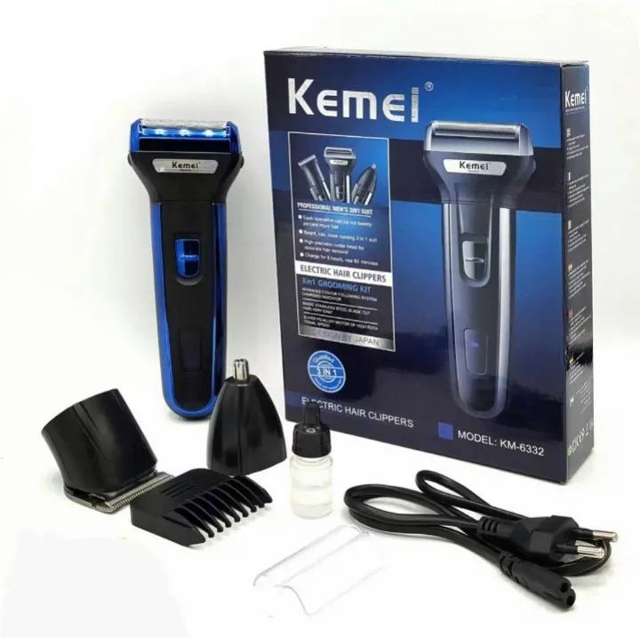 Kemei 3-in-1 Professional Rechargeable Grooming Kit