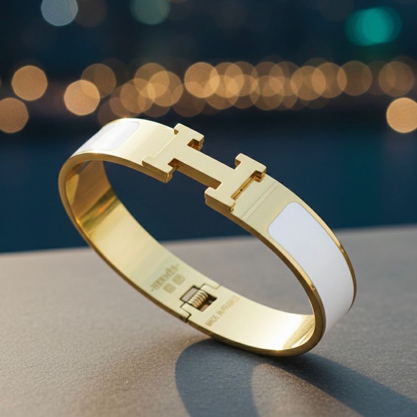 Hermes Handcuff Branded Gold Plating