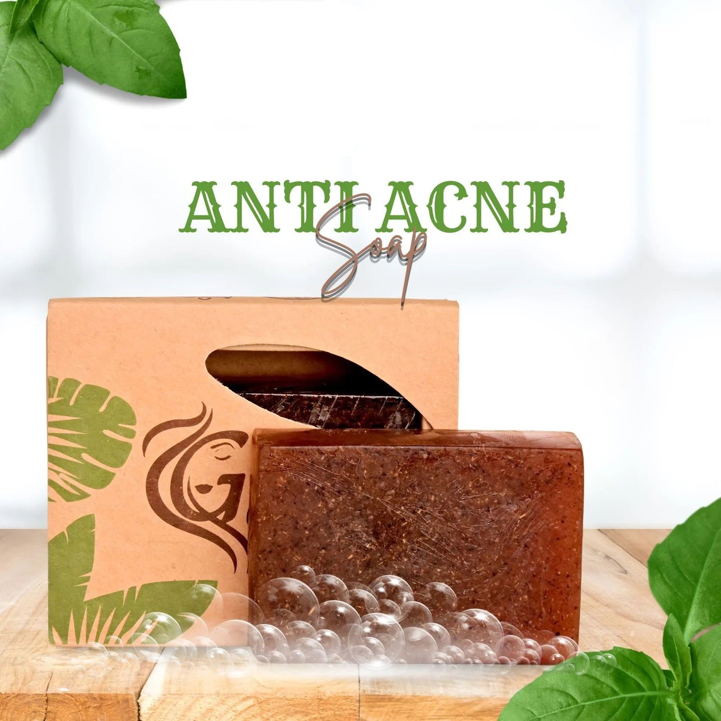 Natural Anti-Acne Soap Bar | Herbal Deep Cleansing Face & Body Soap