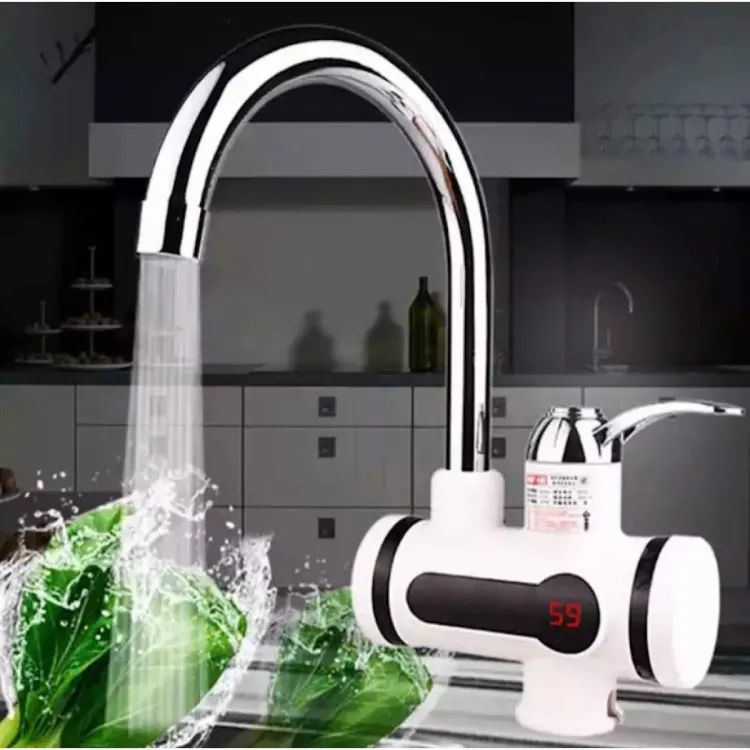 Instant Electric Hot Water Tap with Digital Display – Fast Heating Kitchen & Bathroom Faucet