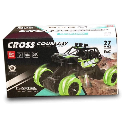 Rechargeable Cross Country RC Climbing Car – 1:18 Scale Off-Road Remote Control Car