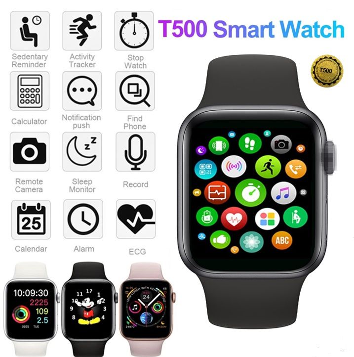 T500 Smart Watch | Bluetooth Fitness Tracker with Call & Health Monitor for Android & iOS